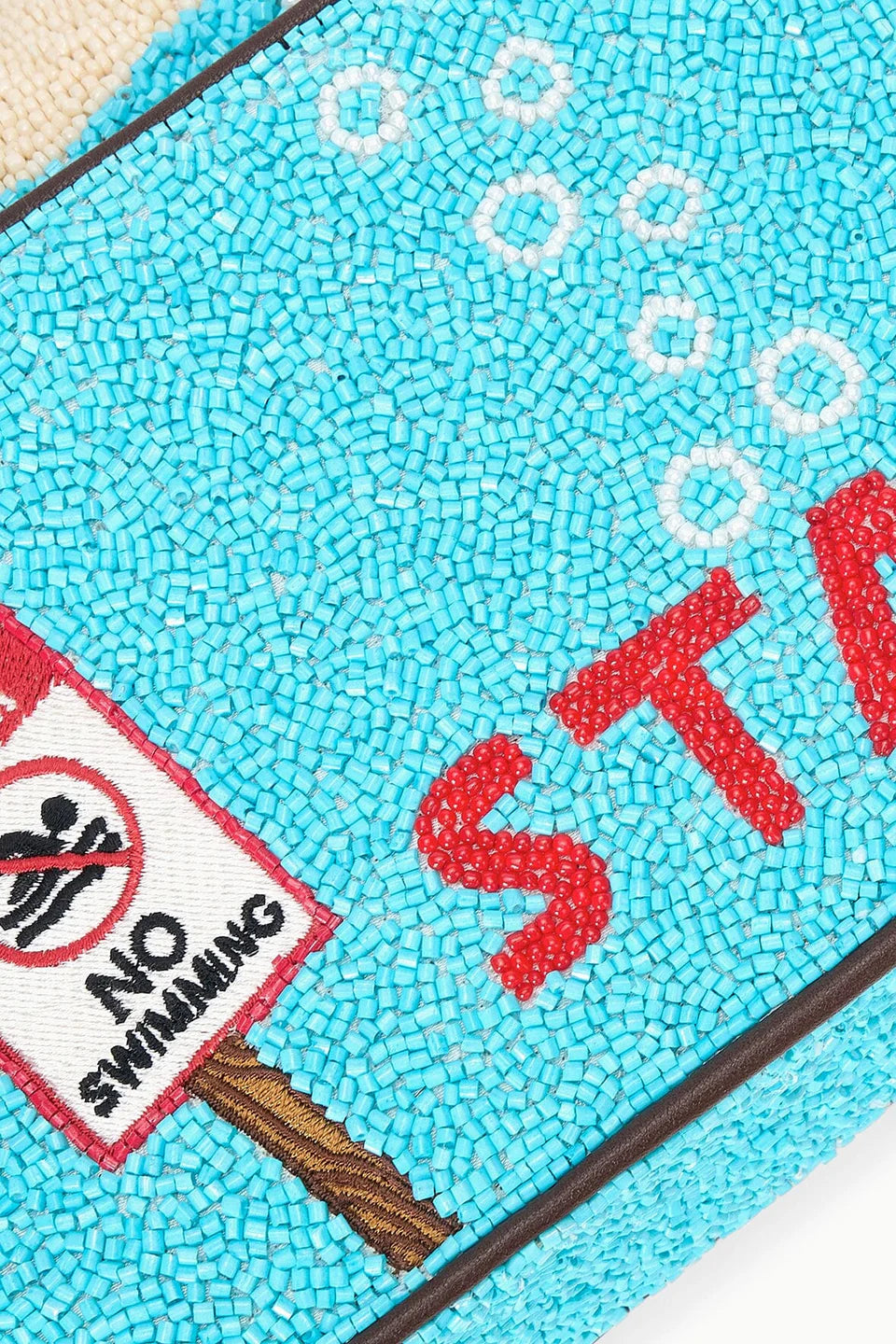 Staud Tommy Beaded Bag Great White