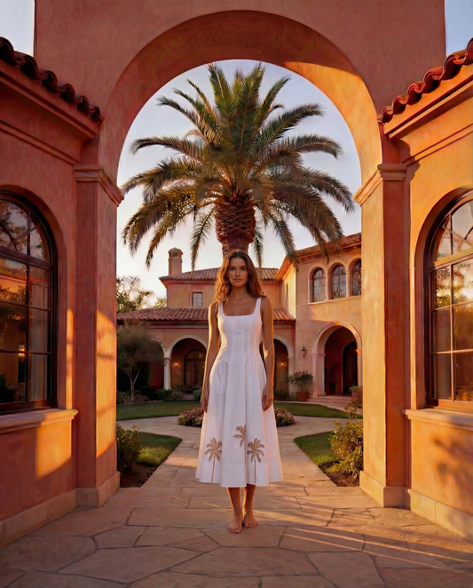 Wells cotton poplin corset-style summer dress at AshleGryre boutique Atlantic Beach Florida