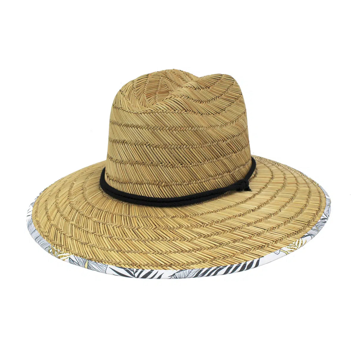 GOLD LEAF STRAW HAT