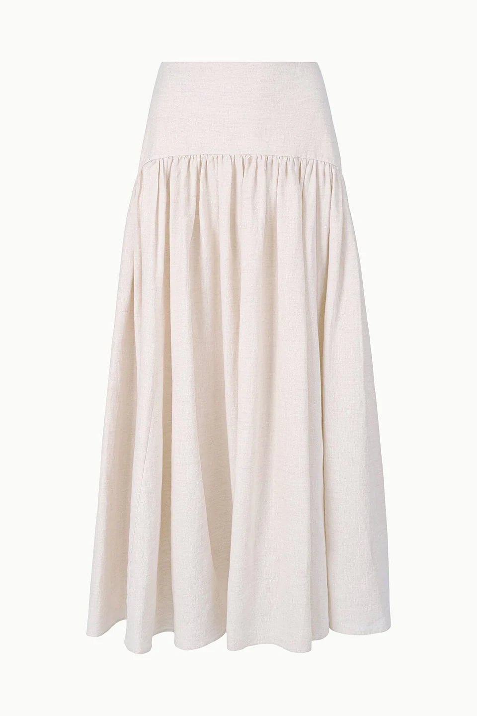 White skirt on a white background