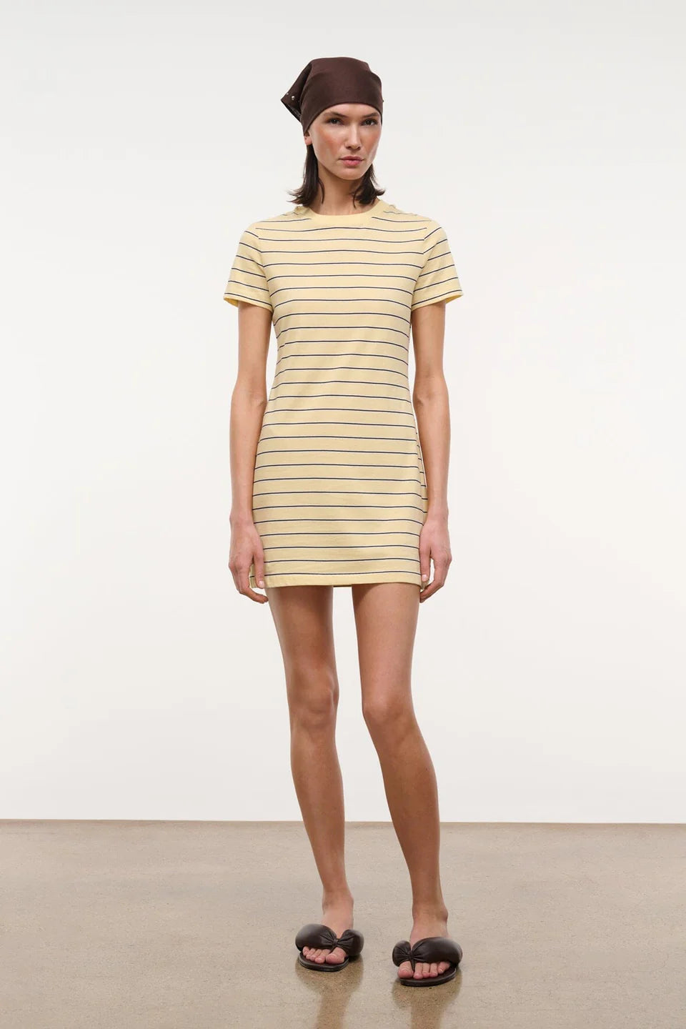 Staud Wade Dress in Monday Stripe