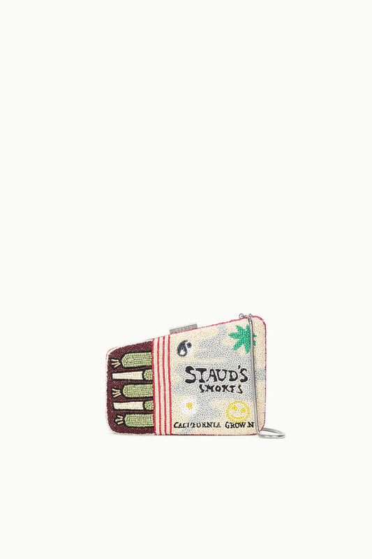 Small pouch with 'Staub's Smoke' design on a white background