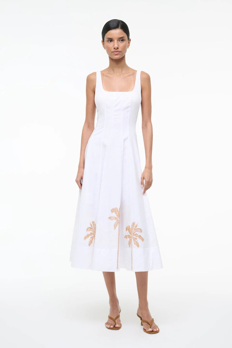 Wells cotton poplin corset-style summer dress at AshleGryre boutique Atlantic Beach Florida